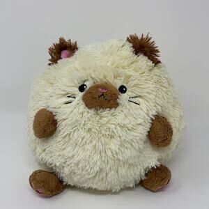 Squishable Rare 7 Inch  Plush White & Brown Siamese Cat
